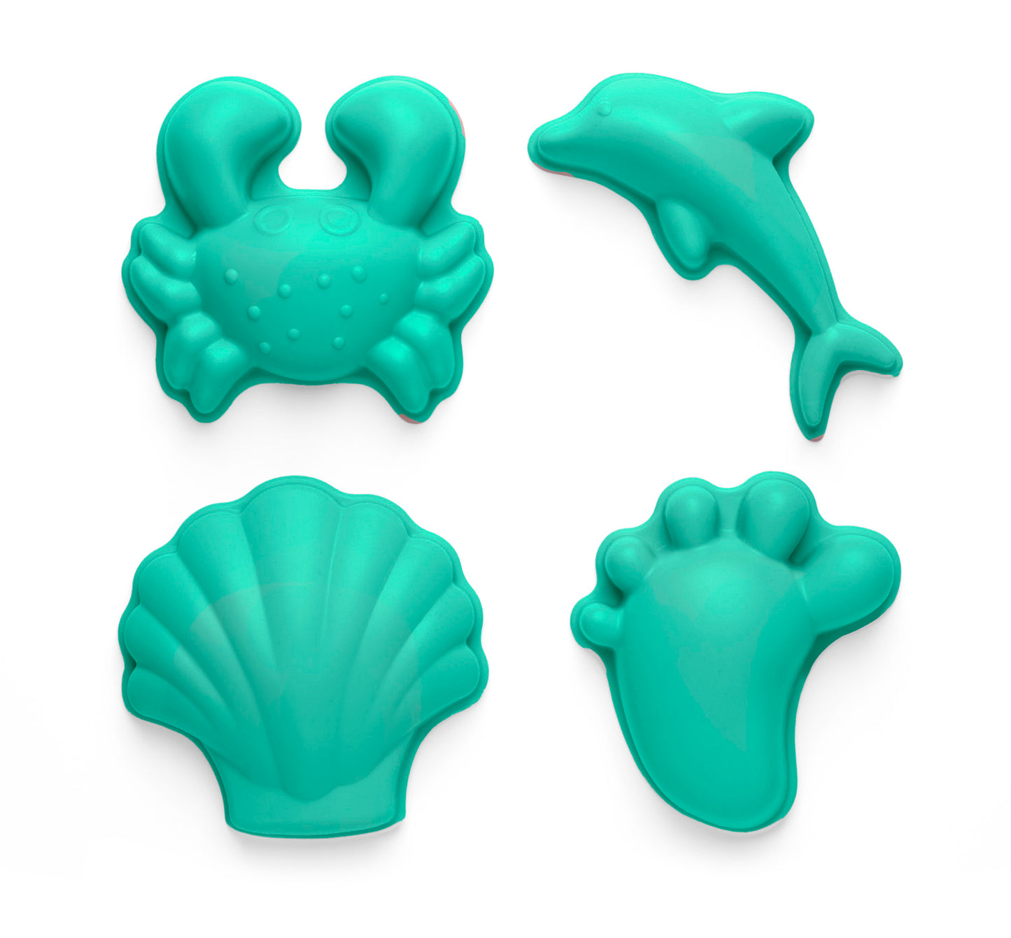 Scrunch Sand Moulds - Teal
