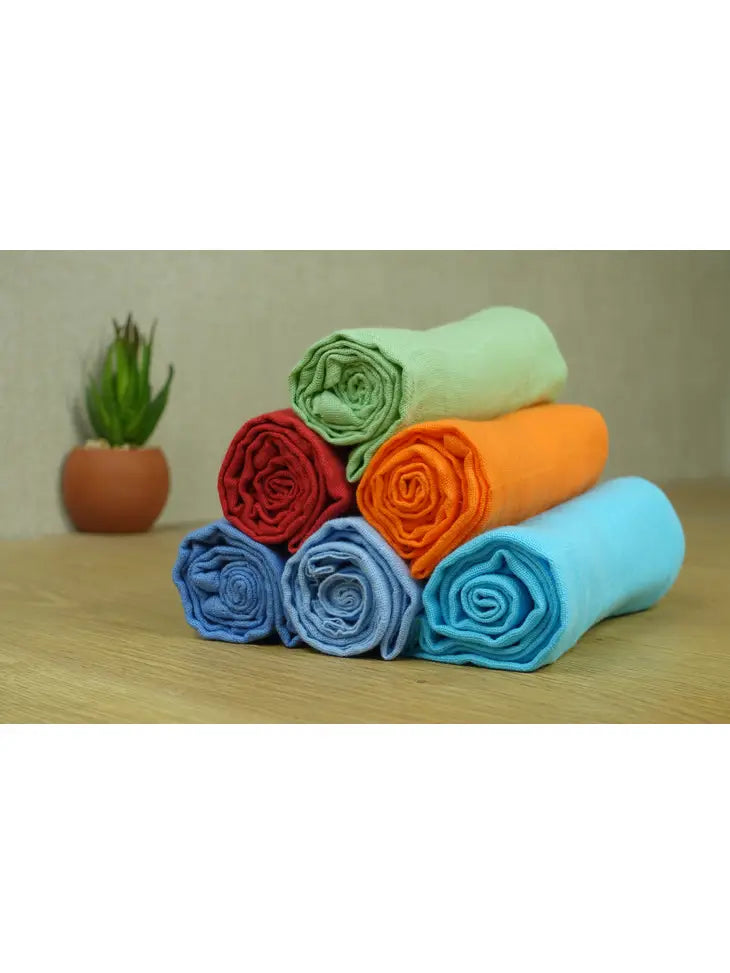 Bright Bots 6 Pack Muslin Squares - Cool