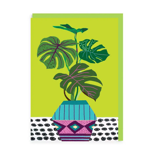 Monstera Lime Card
