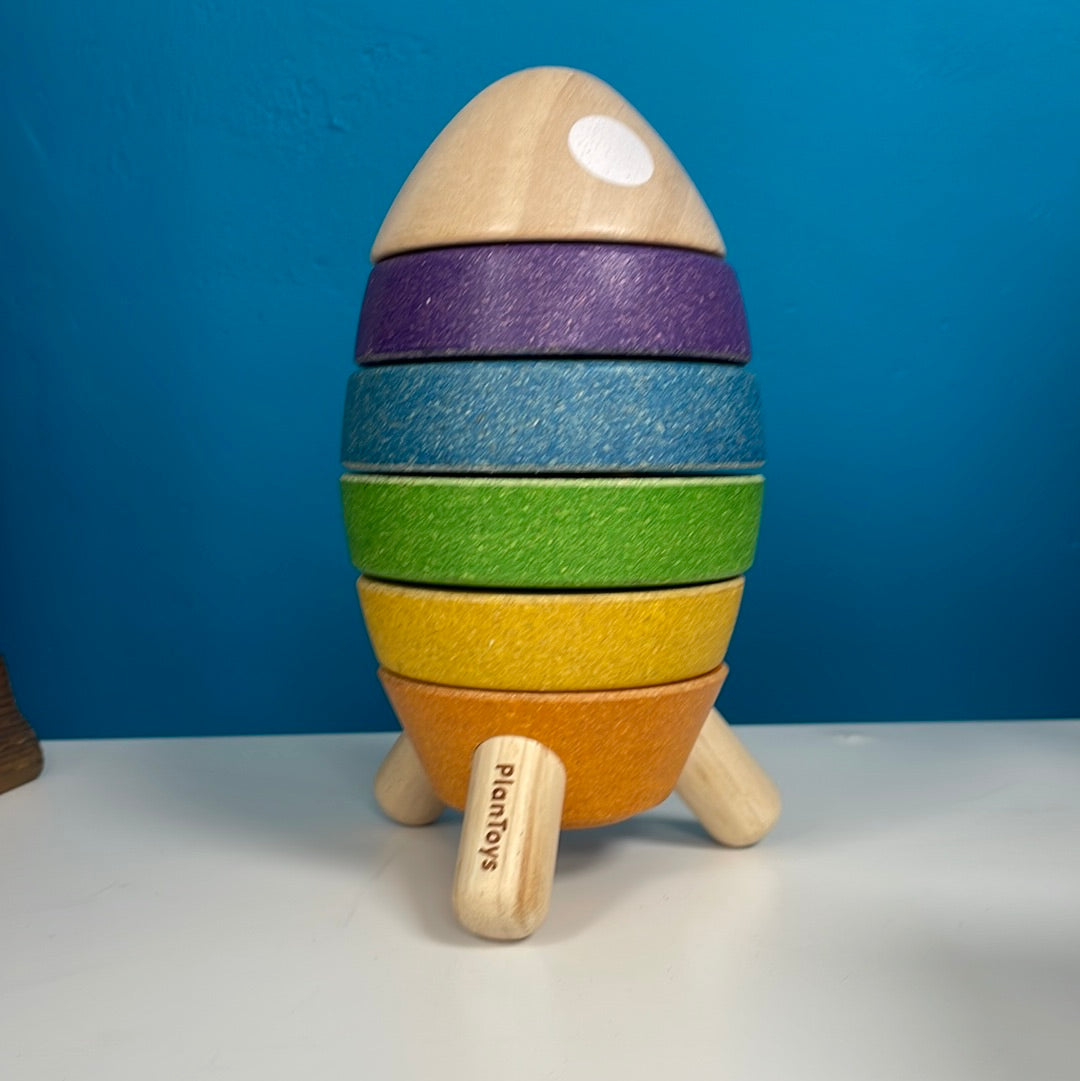 Plan Toys Stacking Rocket Display Model