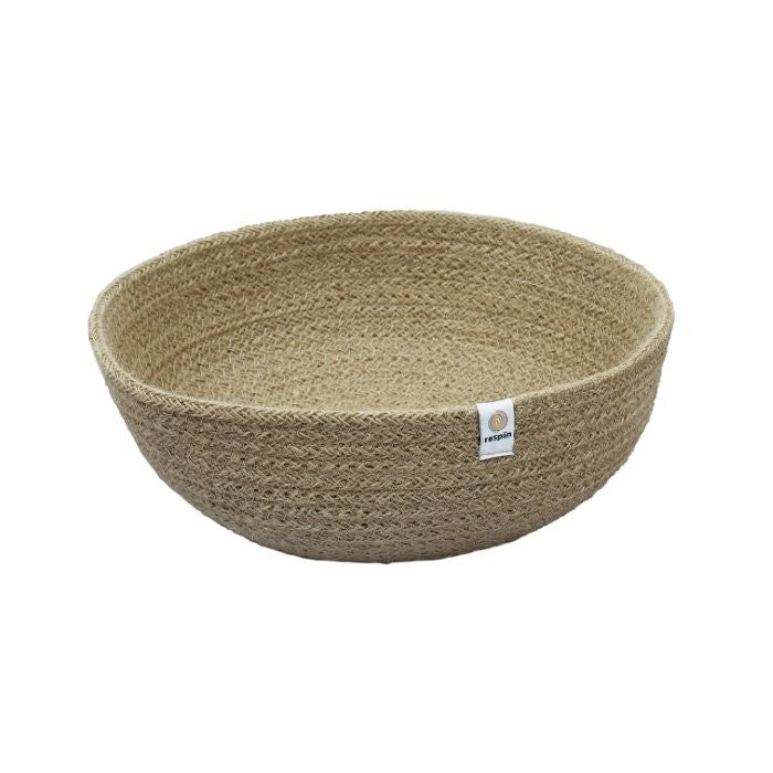 ReSpiin Large Jute Bowl - Natural
