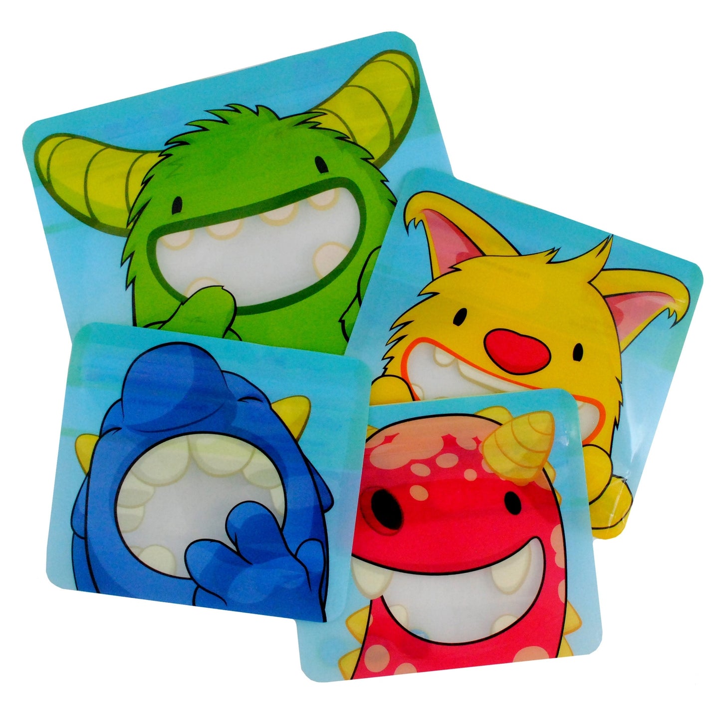 Nom Nom Kids Reusable Monster Assortment of Bags 4pk