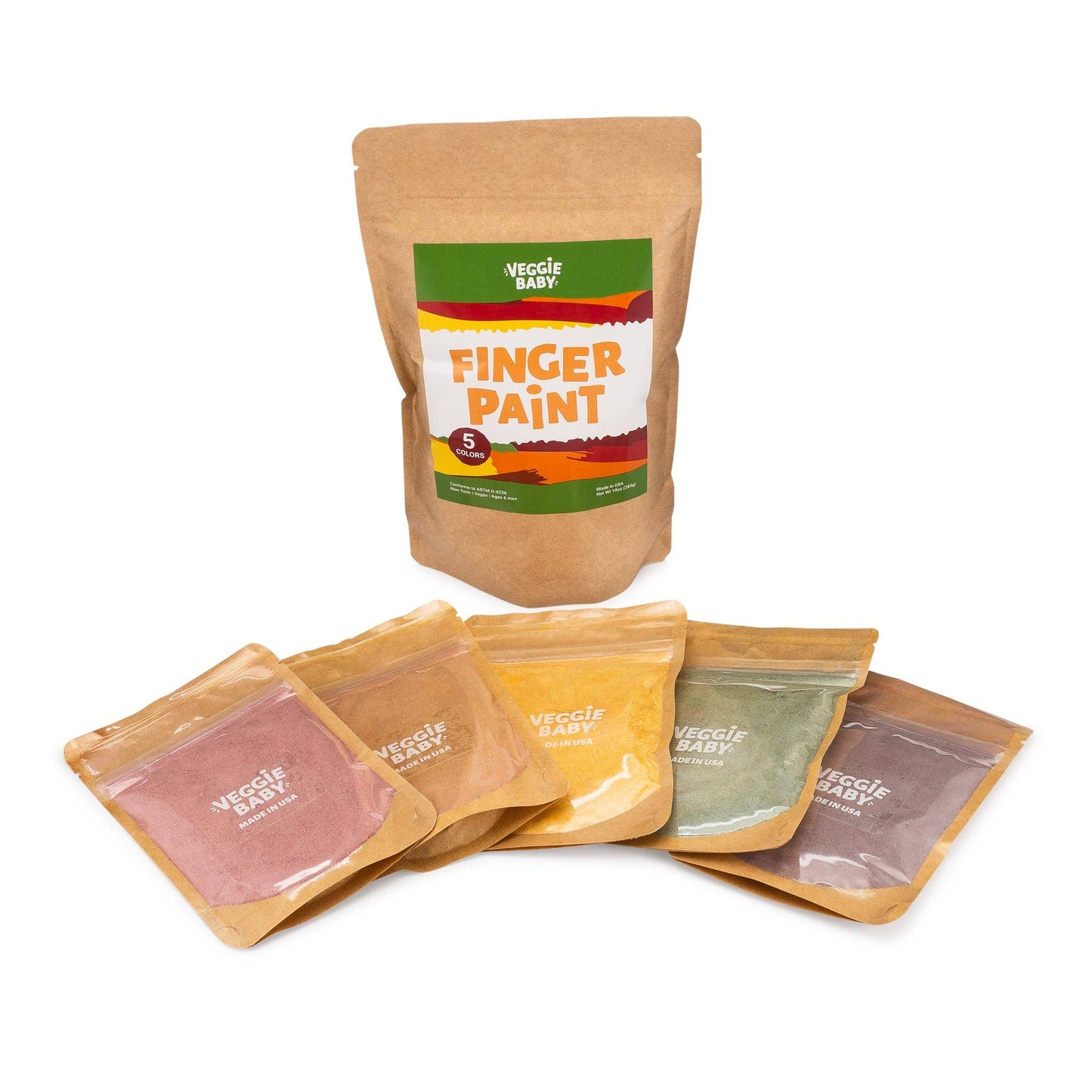 Veggie Baby Finger Paint (Five Pack)