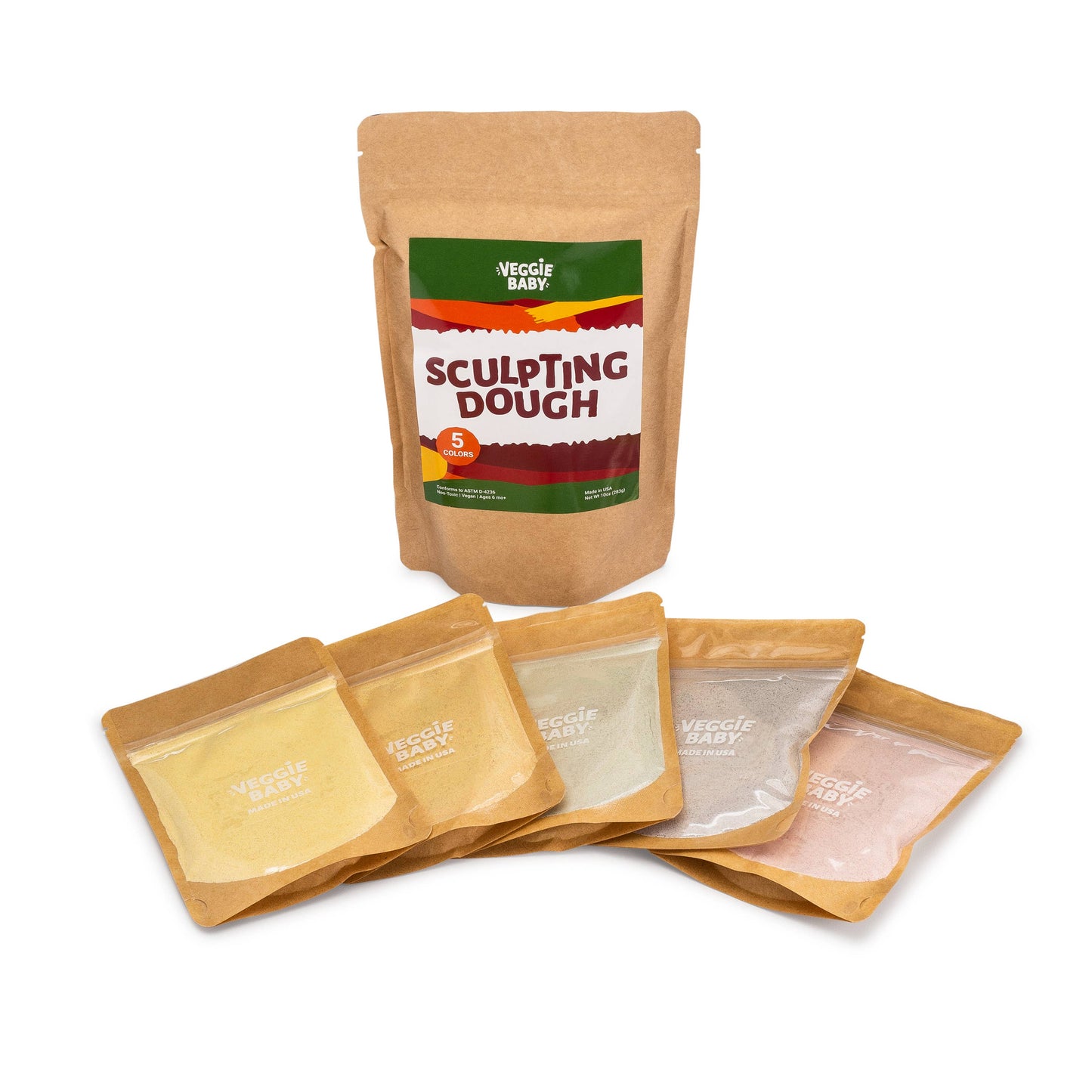 Veggie Baby Sculpting Dough (Five Pack)