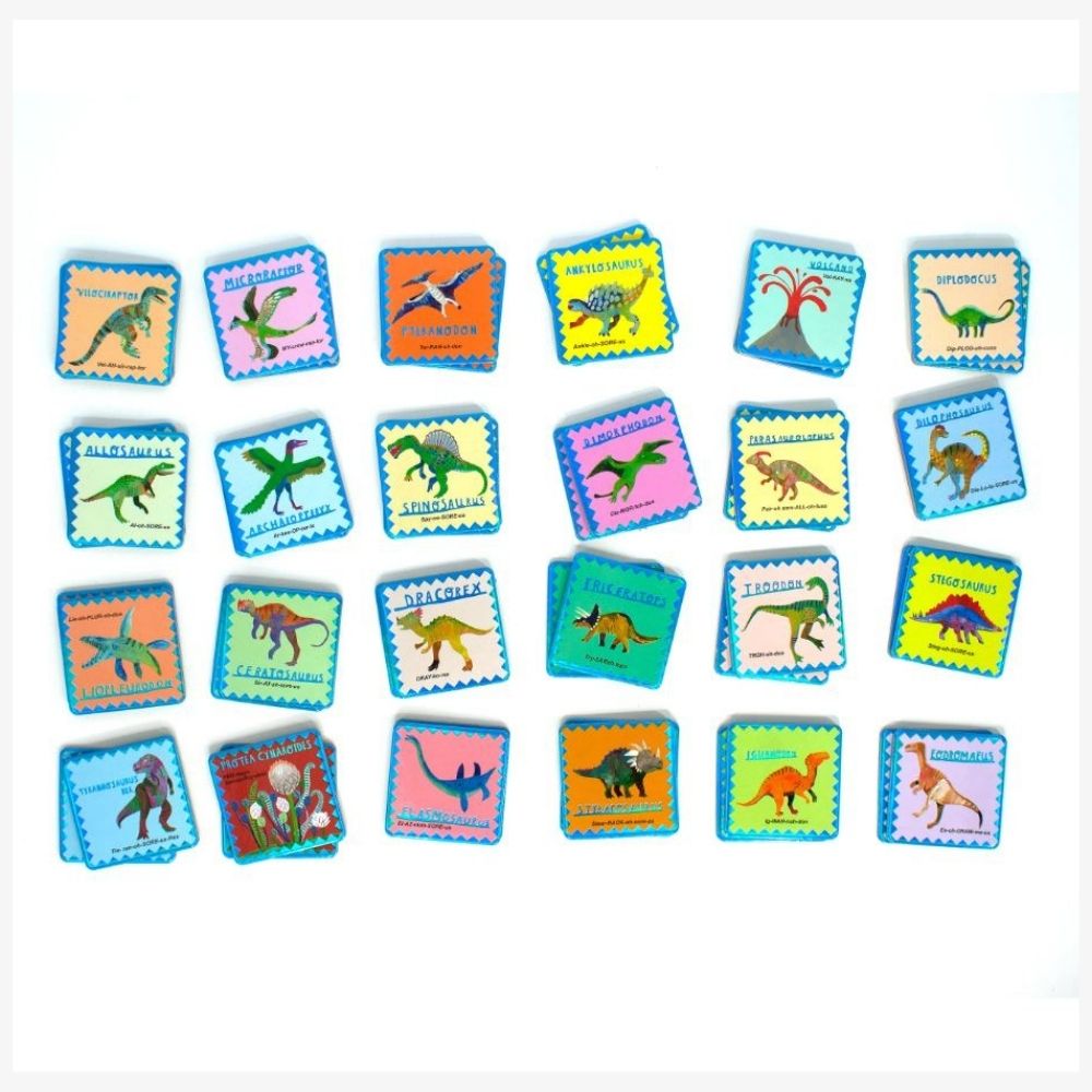 eeBoo Memory & Matching Game - Shiny Dinosaur
