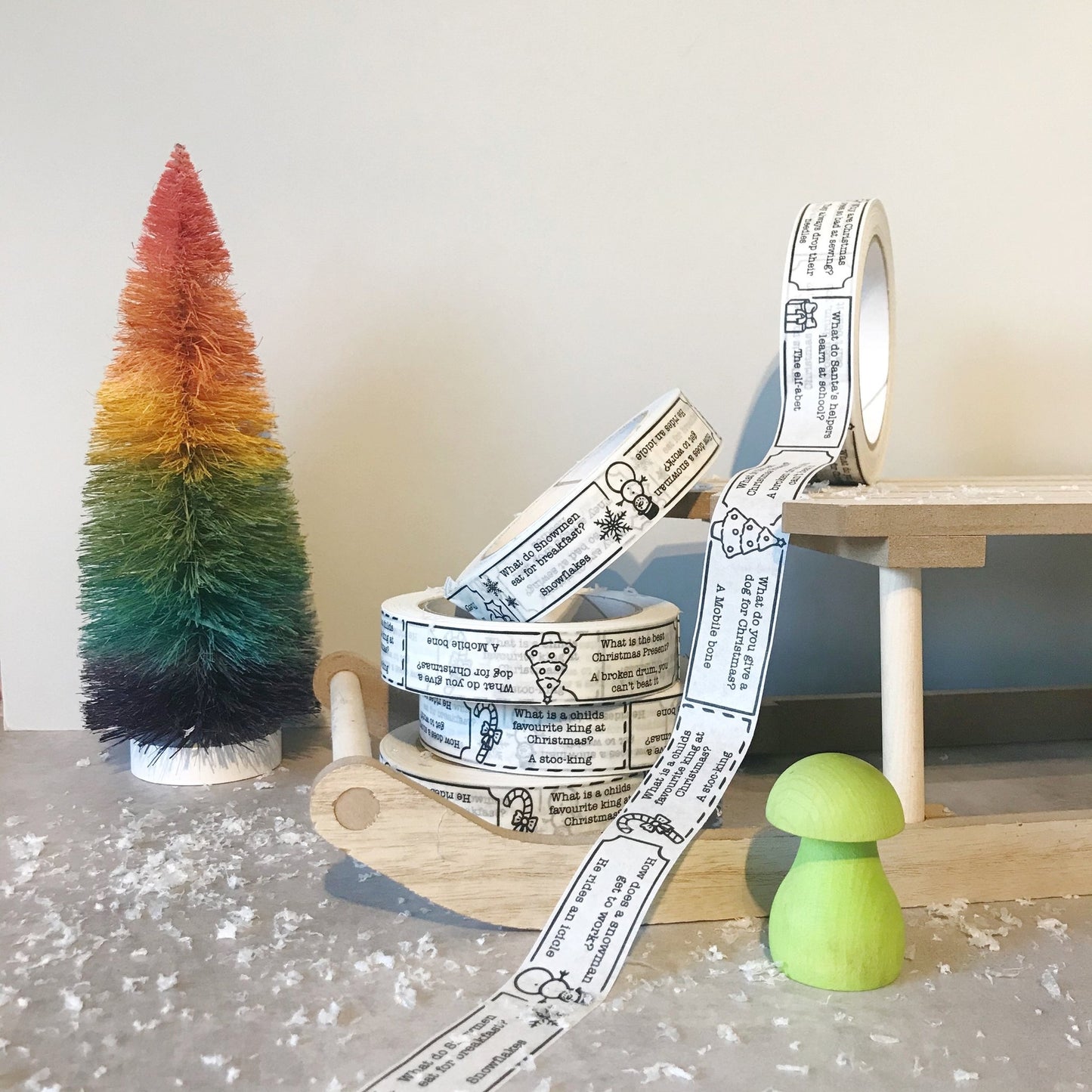Read Wrap Recycle Christmas Cracker Joke Paper Sticky Tape