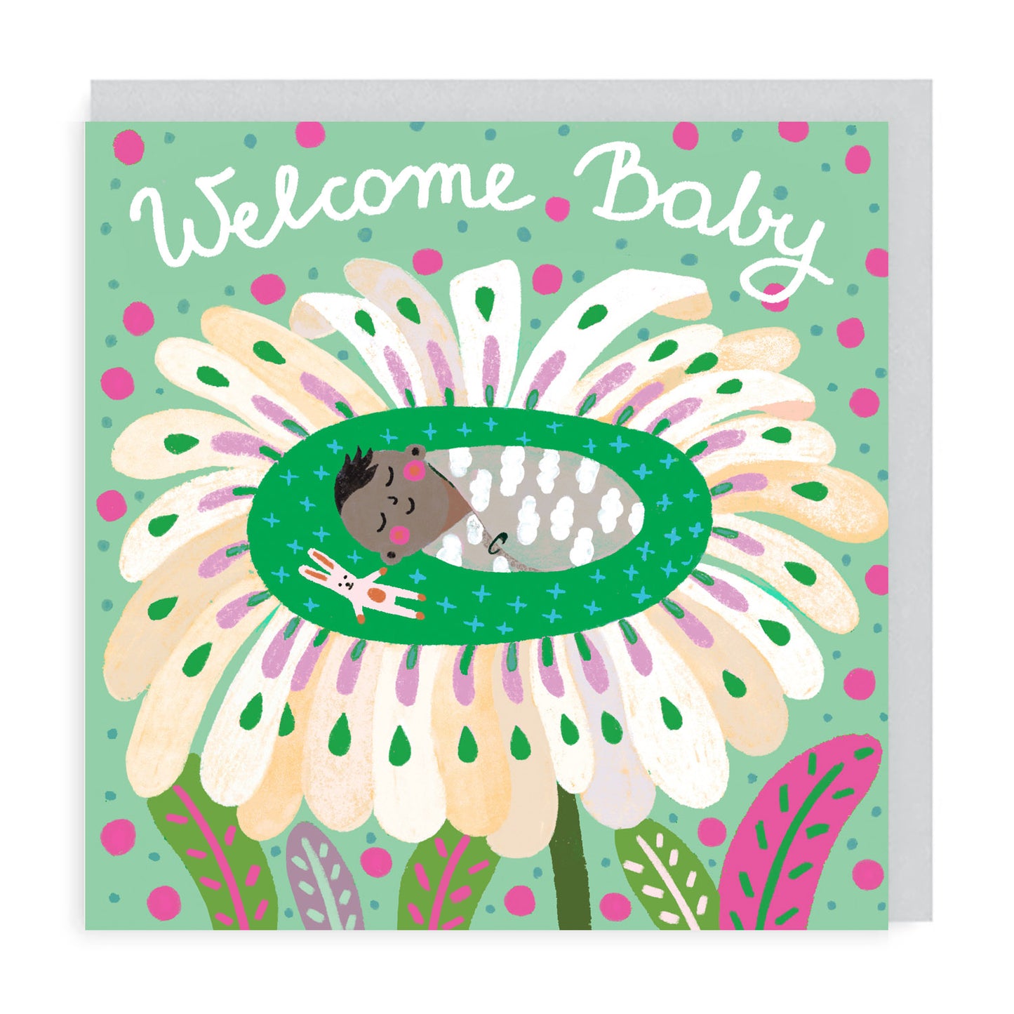 Welcome Baby Flower Card 2