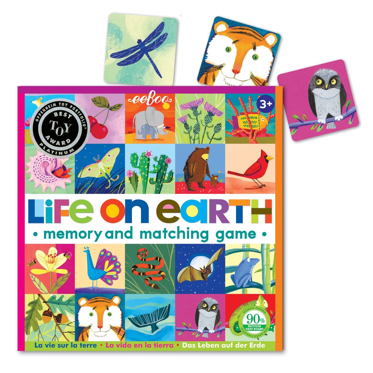 eeBoo Memory & Matching Game - Life on Earth