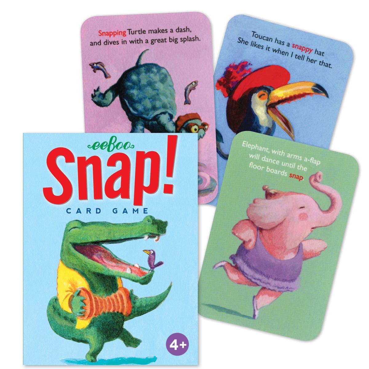 eeBoo Snap Playing Card Game