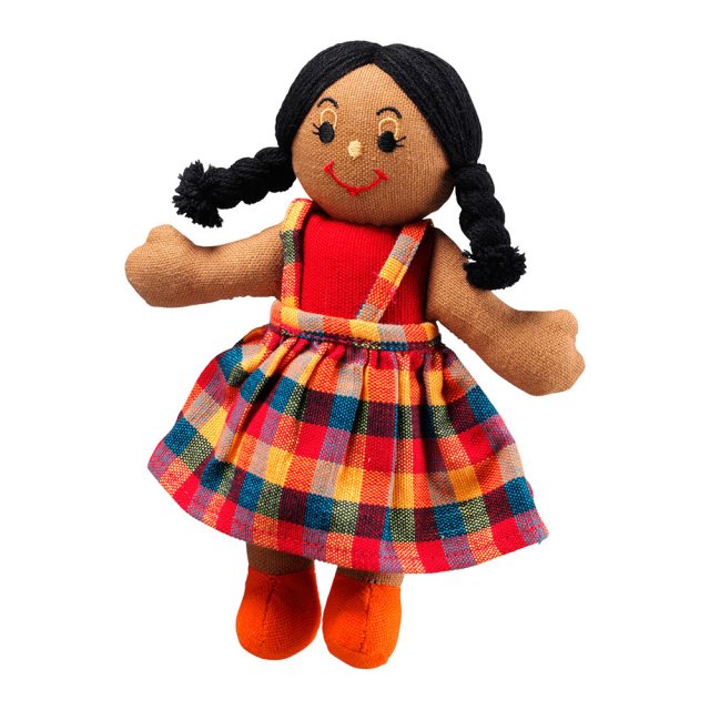 Lanka Kade Girl Doll - Brown Skin Black Hair