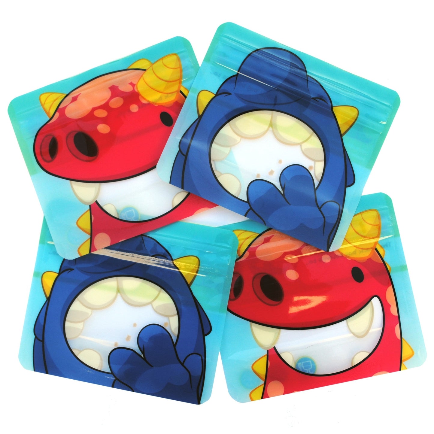 Nom Nom Kids Reusable Monster Small Snack Bags 4pk
