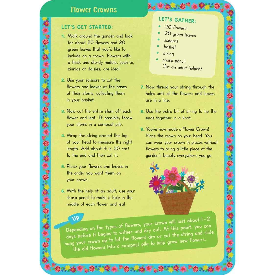 Kids' Garden Activities 50 Cards