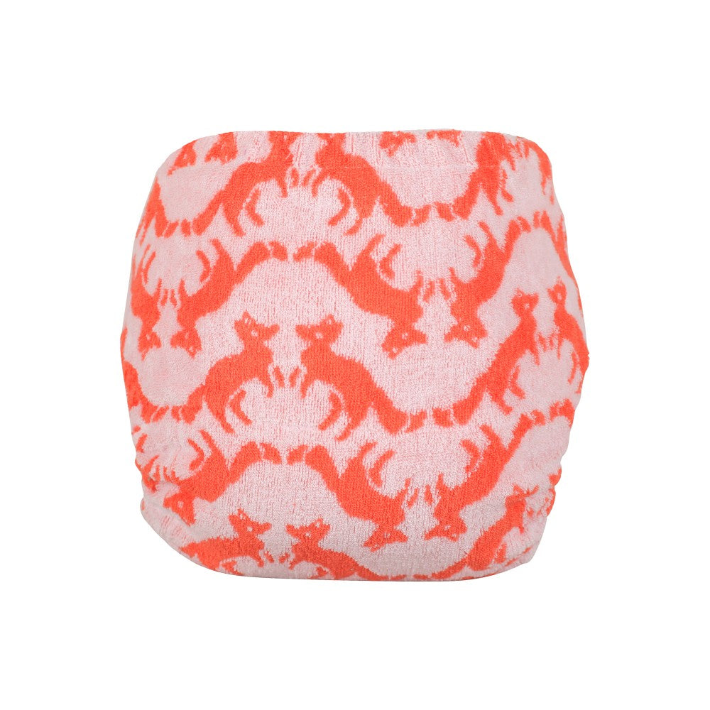 Tots Bots Bamboozle Stretch Bamboo Fitted Nappy - Foxtrot