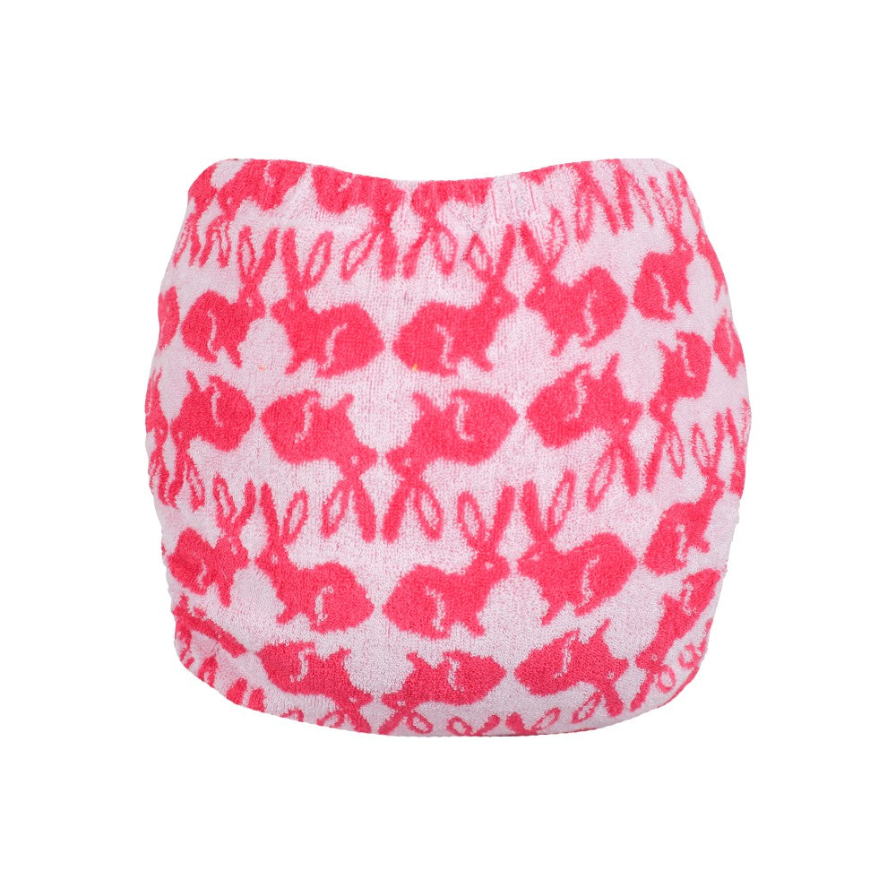 Tots Bots Bamboozle Stretch Bamboo Fitted Nappy - Bummy Wabbit