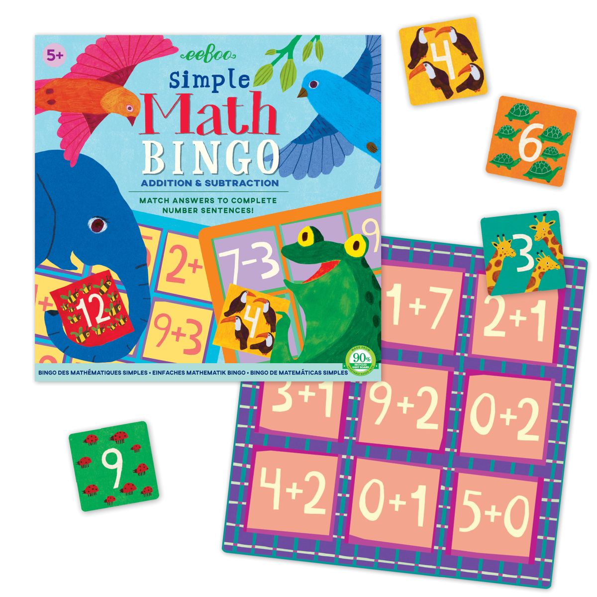 eeBoo Simple Math Bingo