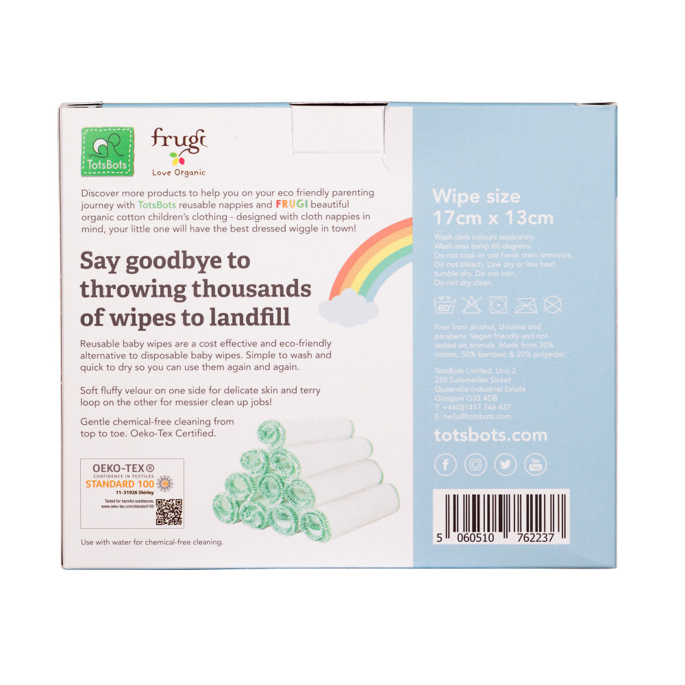 Tots Bots Reusable Wipes (10 Pack)