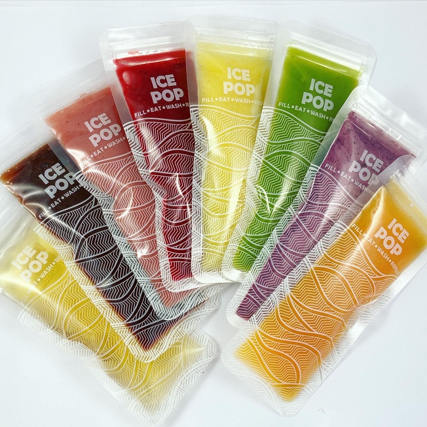 Nom Nom Reusable Ice Pop Bags 8pk