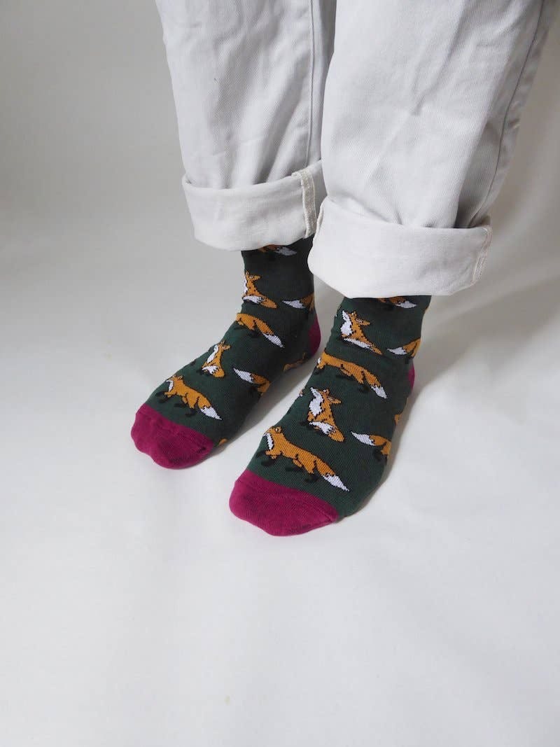 Bare Kind 'Save the Foxes' Bamboo Kids Socks