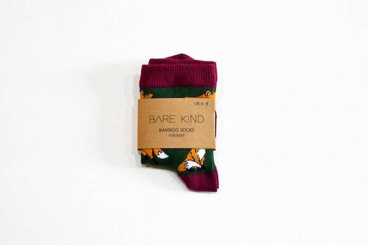 Bare Kind 'Save the Foxes' Bamboo Kids Socks