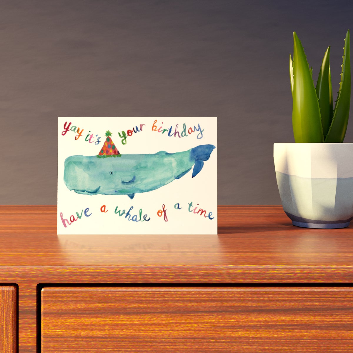 Birthday Whale Card