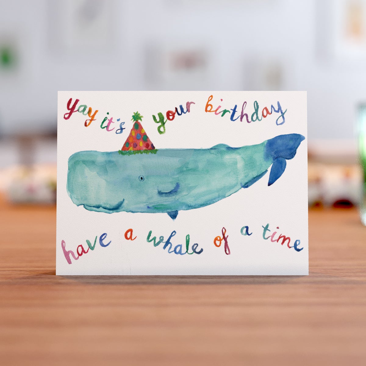 Birthday Whale Card