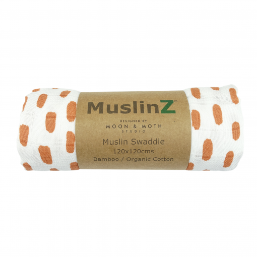 MuslinZ Organic Cotton and Bamboo Swaddle - Spots