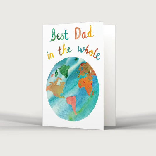 Best Dad In The Whole World Fathers Day Card
