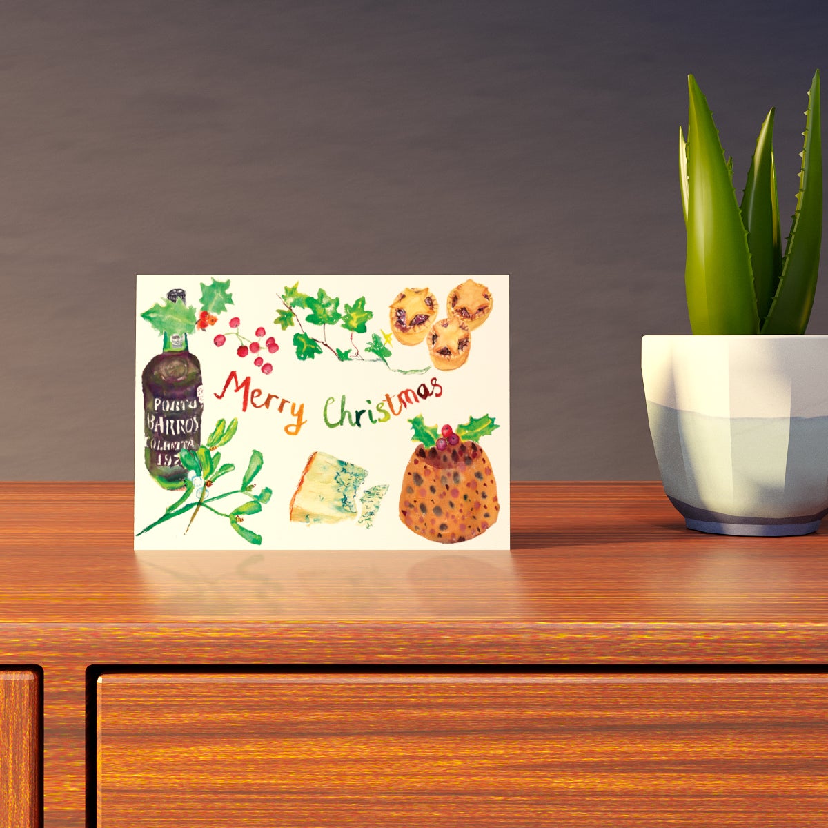 Foodie Merry Christmas Card