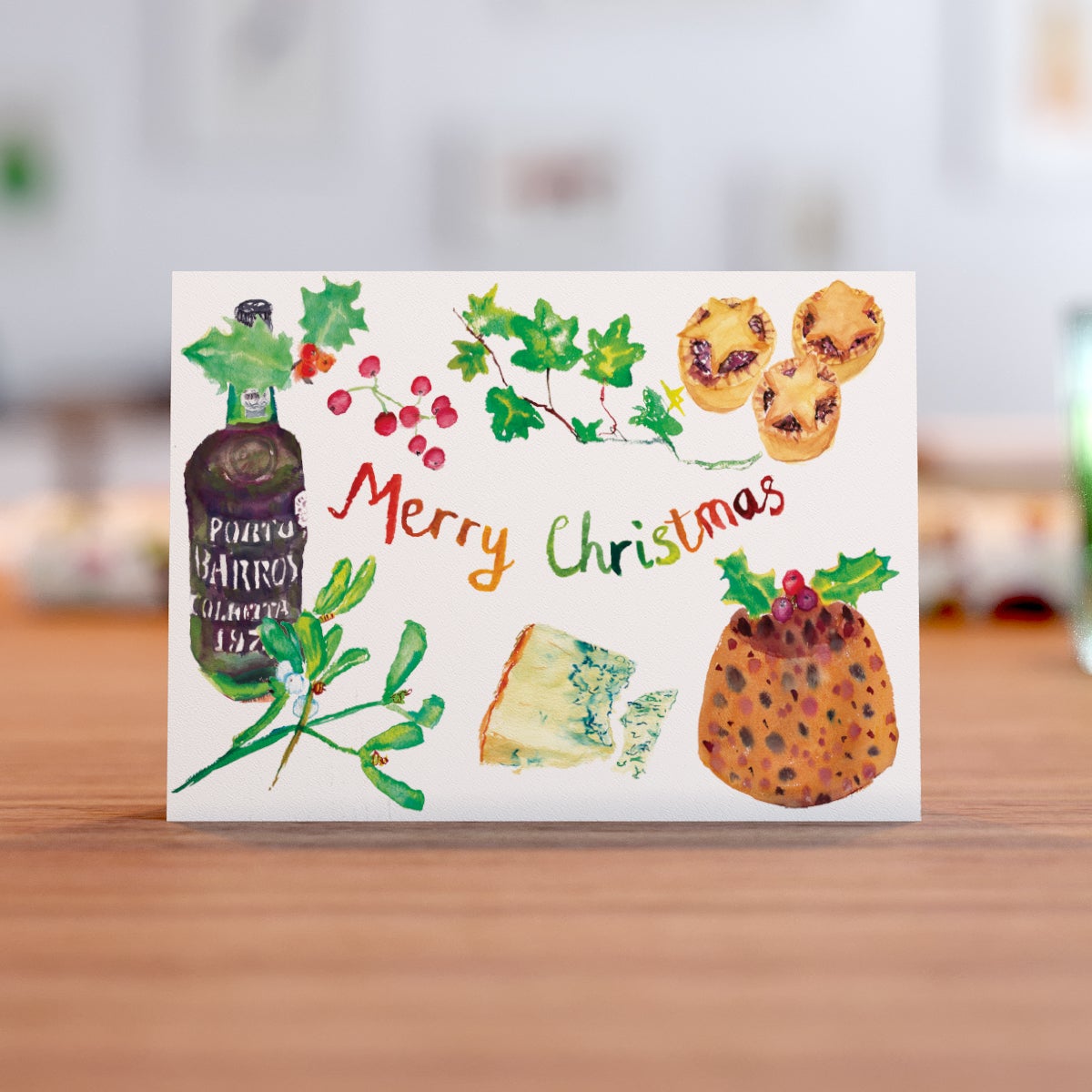 Foodie Merry Christmas Card