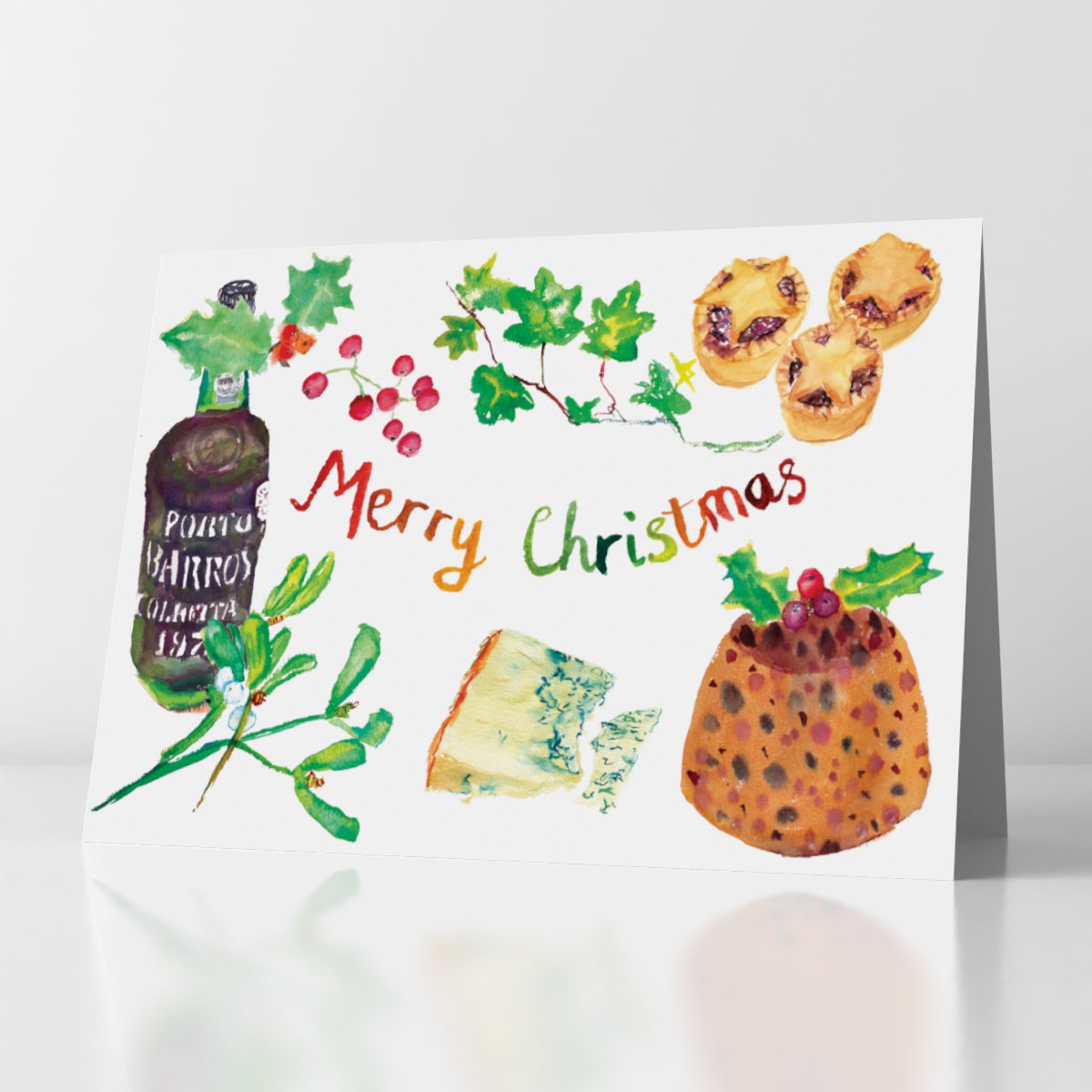 Foodie Merry Christmas Card