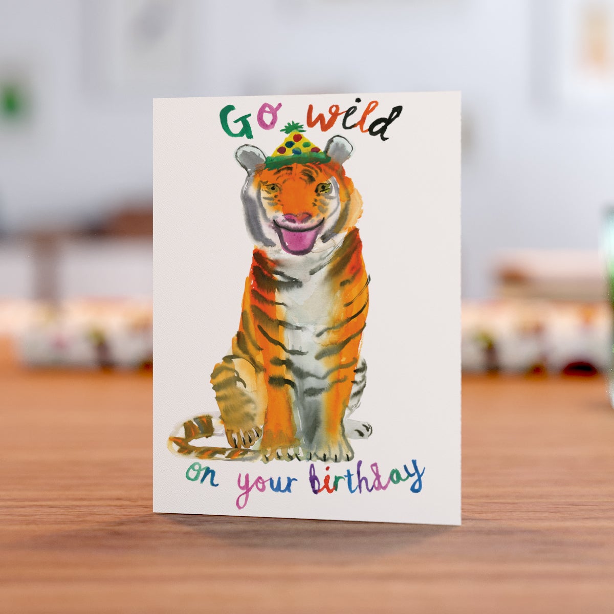 Go Wild Tiger Birthday Card