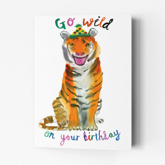 Go Wild Tiger Birthday Card