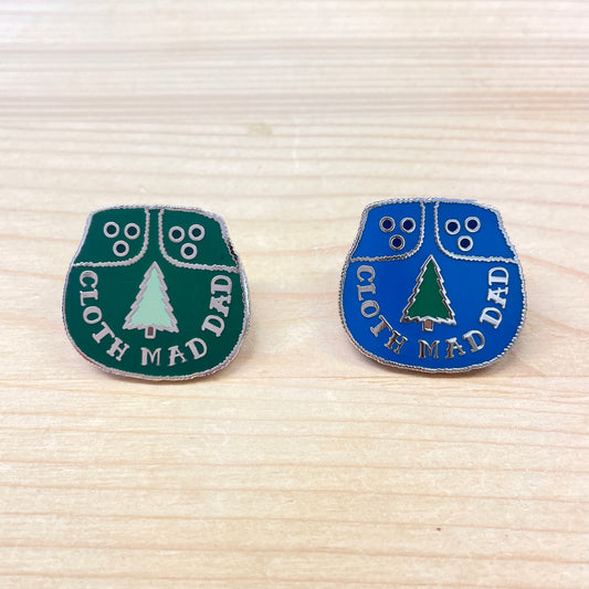 Enamel Cloth Mad Dad Pin Badge