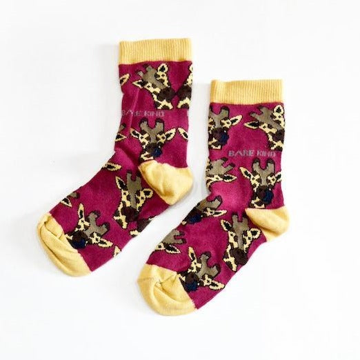 Bare Kind 'Save the Giraffes' Bamboo Kids Socks