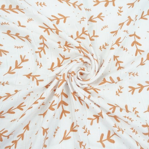 MuslinZ Organic Cotton and Bamboo Muslin Squares 3pk - Laurel Leaf / Spot