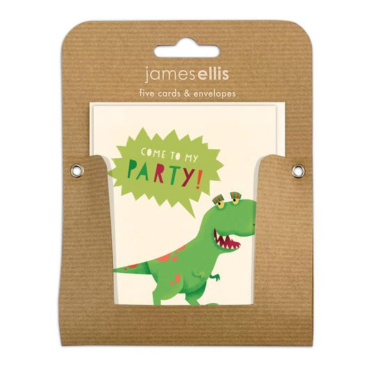 Dinosaur Invitation Cards 5pk
