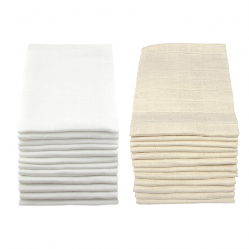 Muslinz Organic Cotton Muslin Squares 70cm 12pk