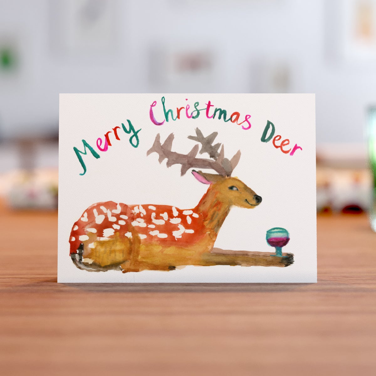 Merry Christmas Deer Christmas Card