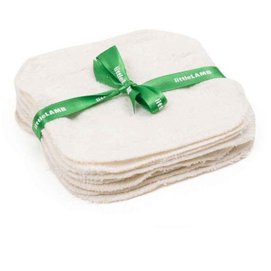 Little Lamb Soft Bamboo Washable Wipes 10pk - Various Colours