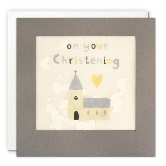 Christening Paper Shakies Card