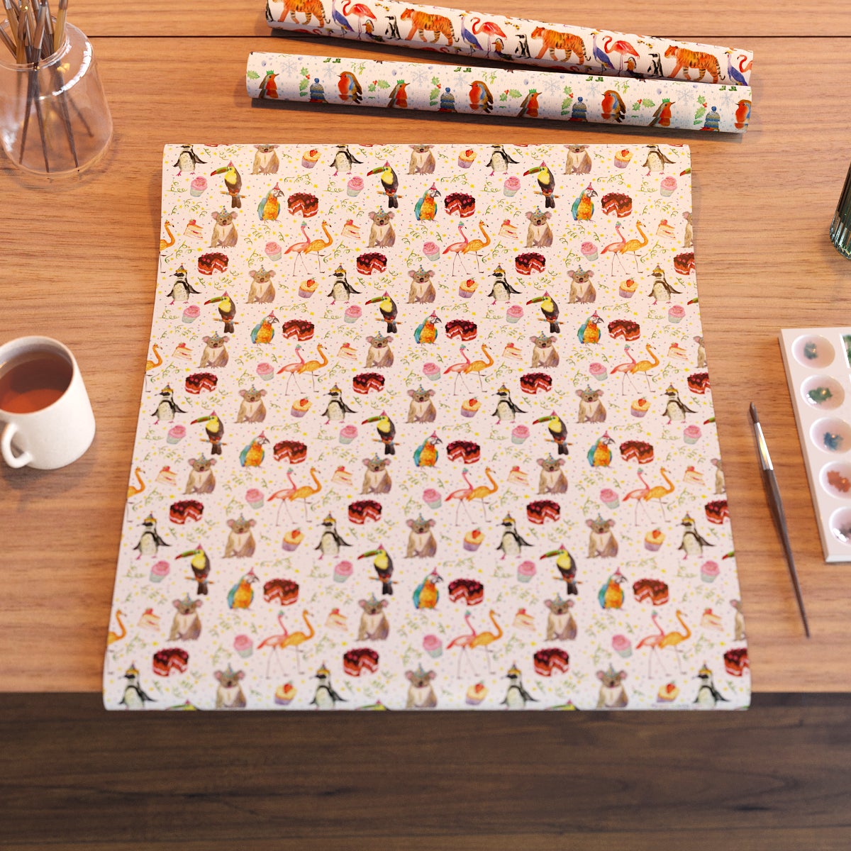 Party Animals Gift Wrap