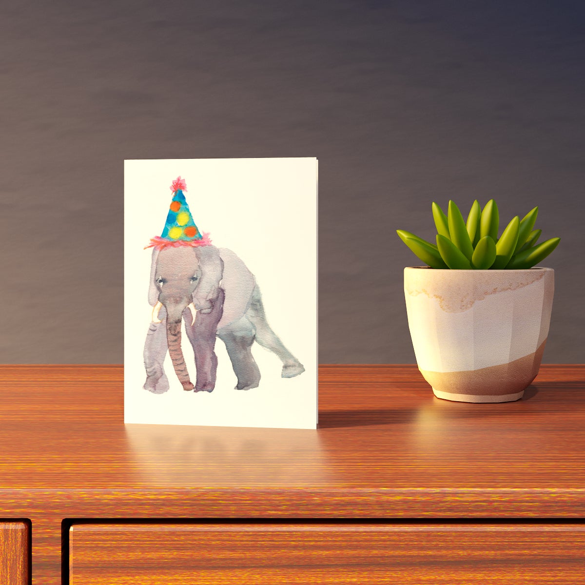 Party Elephant Card