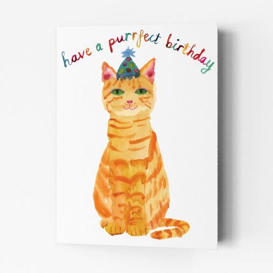 Purrfect Cat Birthday Card