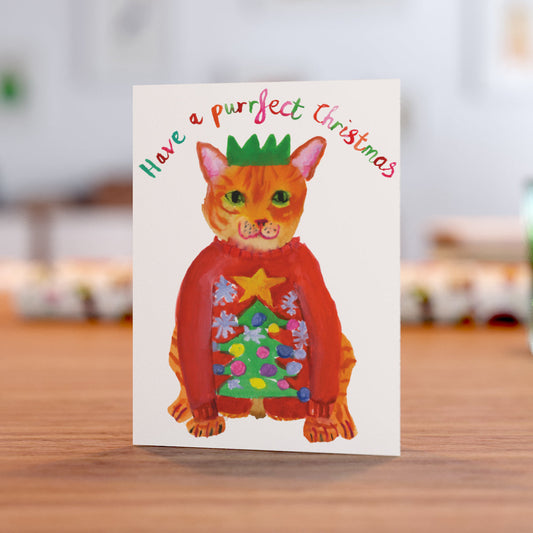Have A Purrfect Christmas Card