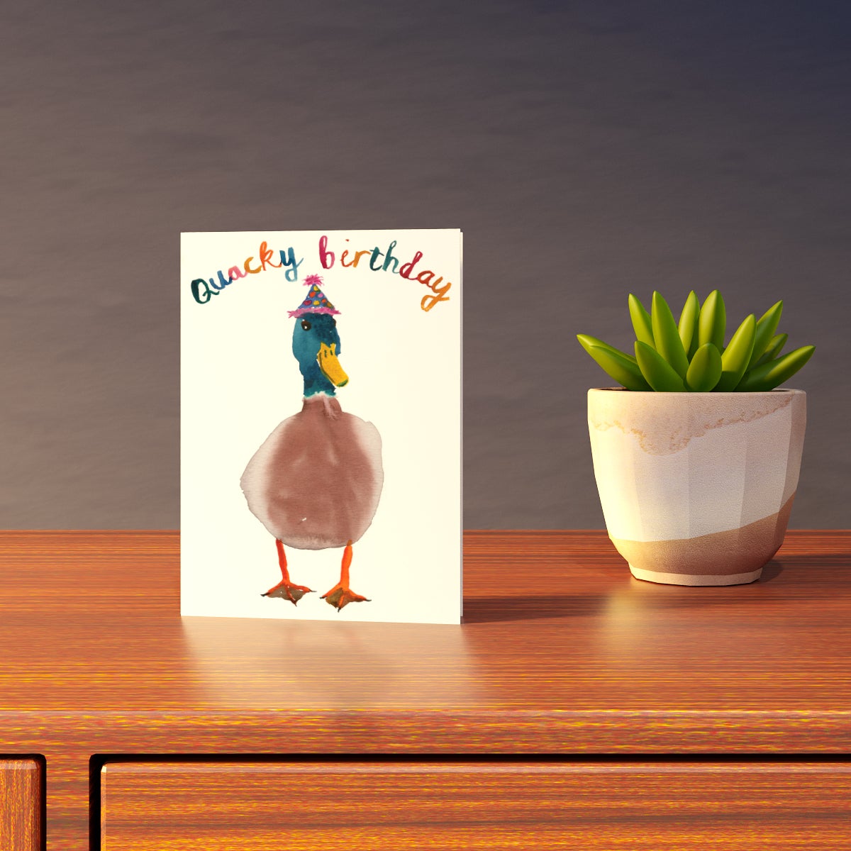 Duck Quacky Birthday Card