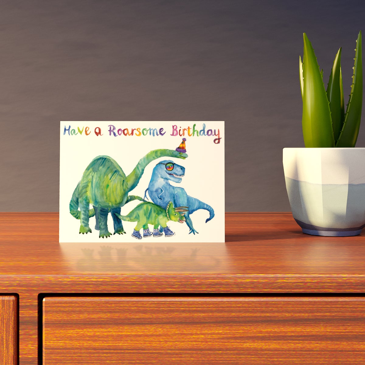 Dinosaur Roarsome Birthday Card