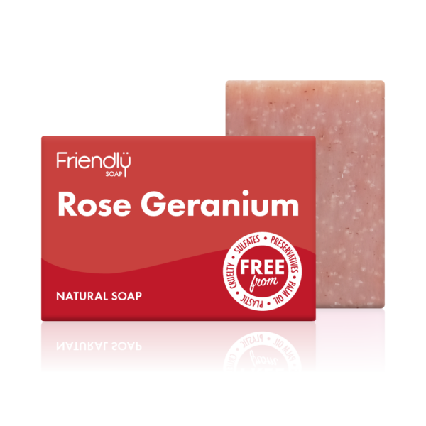 Friendly Soap Rose Geranium Bar