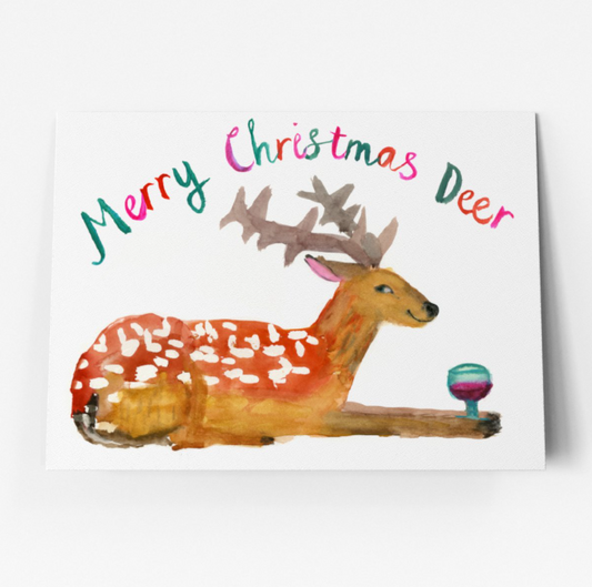 Merry Christmas Deer Christmas Card