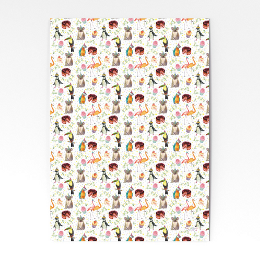 Party Animals Gift Wrap