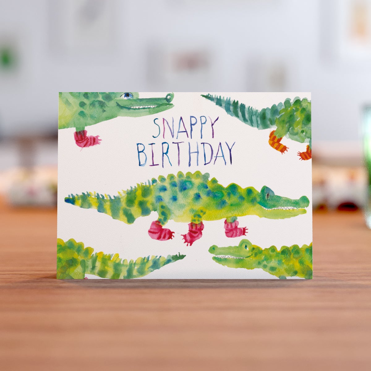 Snappy Birthday Crocodile Card